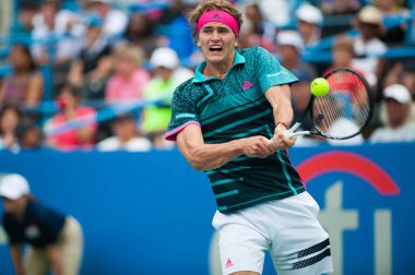Alexander Zverev (Ger) Kei Nishikori (Jpn) 3 Ağustos 2018 yılında Washington Dc üzerinde Citi açık tenis turnuvasında yendi