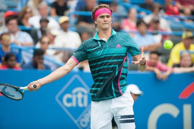 Alexander Zverev (Ger) Kei Nishikori (Jpn) 3 Ağustos 2018 yılında Washington Dc üzerinde Citi açık tenis turnuvasında yendi