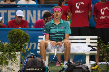 Alexander Zverev (Ger) Kei Nishikori (Jpn) 3 Ağustos 2018 yılında Washington Dc üzerinde Citi açık tenis turnuvasında yendi