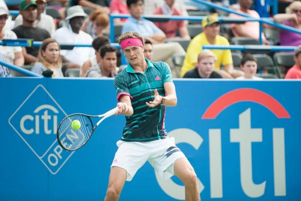 Alexander Zverev Ger Derrota Kei Nishikori Jpn Torneio Tênis Citi — Fotografia de Stock