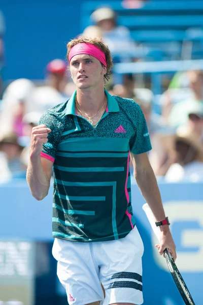 Alexander Sascha Zverev Ger Besegrar Stefanos Tsitsipas Gre Citi Open — Stockfoto