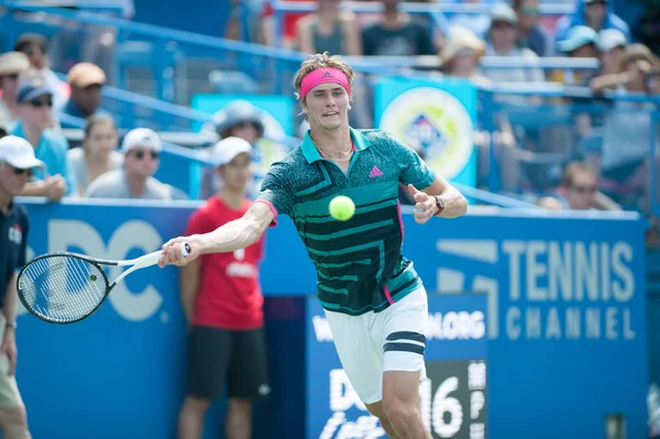 Alexander Sascha Zverev Ger Derrota Stefanos Tsitsipas Gre Torneio Tênis — Fotografia de Stock