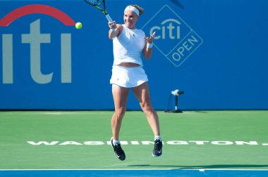 Svetlana Kuznetsova (Rus) Andrea Petkoviç (Ger) 4 Ağustos 2018 yılında Washington Dc üzerinde Citi açık tenis turnuvasında yendi