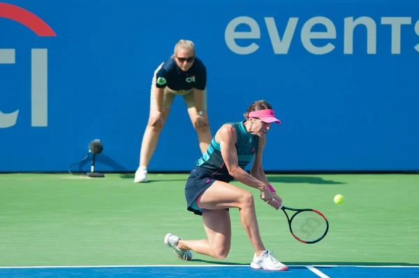 Andrea Petkovic Ger Falls Svetlana Kuznetsova Rus Citi Open Tennis — Stock Photo, Image