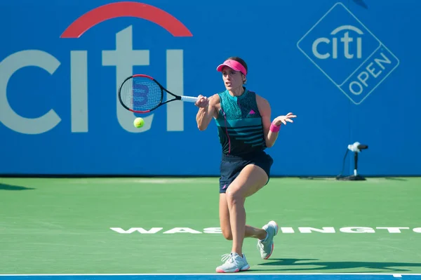 Andrea Petkovic Ger Fällt Gegen Swetlana Kusnezowa Rus Beim Citi — Stockfoto