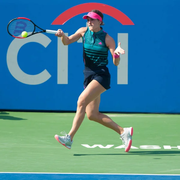 Andrea Petkovic Ger Fällt Gegen Swetlana Kusnezowa Rus Beim Citi — Stockfoto