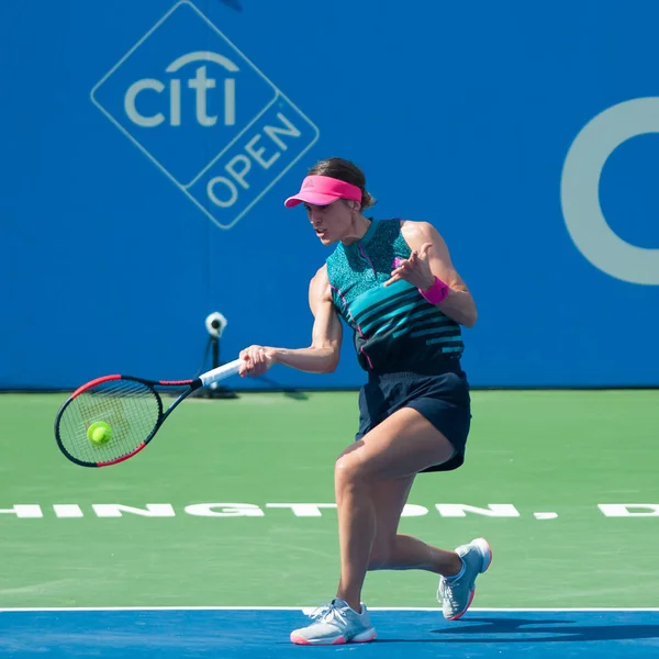 Andrea Petkovic Ger Cae Ante Svetlana Kuznetsova Rus Torneo Tenis —  Fotos de Stock