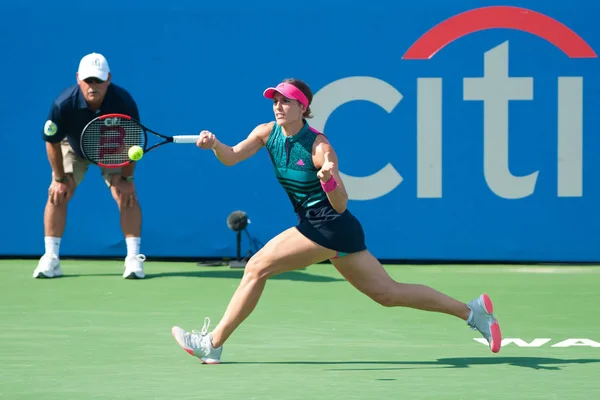 Andrea Petkovic Ger Cai Para Svetlana Kuznetsova Rus Torneio Tênis — Fotografia de Stock
