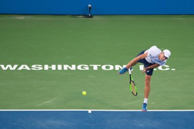 Alex de Minaur (Aus) Andrey Rublev (Rus) 4 Ağustos 2018 yılında Washington Dc üzerinde Citi Açık Tenis Turnuvası yarı finalde yendi
