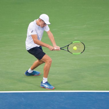 Alex de Minaur (Aus) Andrey Rublev (Rus) 4 Ağustos 2018 yılında Washington Dc üzerinde Citi Açık Tenis Turnuvası yarı finalde yendi