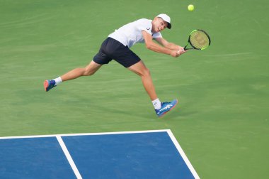 Alex de Minaur (Aus) Andrey Rublev (Rus) 4 Ağustos 2018 yılında Washington Dc üzerinde Citi Açık Tenis Turnuvası yarı finalde yendi