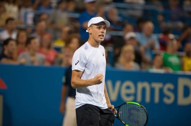 Alex de Minaur (Aus) Andrey Rublev (Rus) 4 Ağustos 2018 yılında Washington Dc üzerinde Citi Açık Tenis Turnuvası yarı finalde yendi