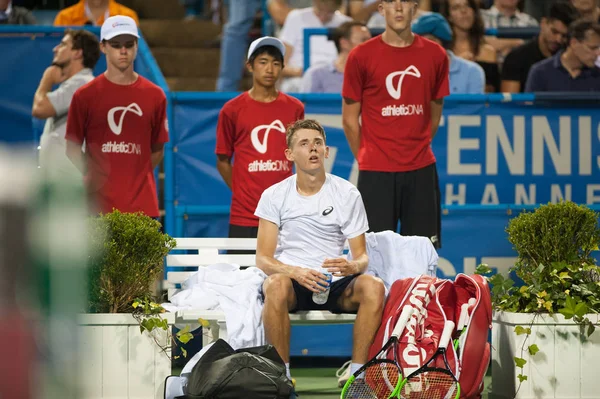 Alex Minaur Aus Sconfigge Andrey Rublev Rus Nelle Semifinali Del — Foto Stock