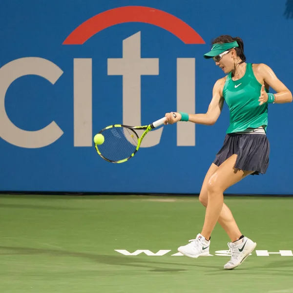 Saisai Zheng Chn Cae Ante Donna Vekic Cro Las Semifinales — Foto de Stock