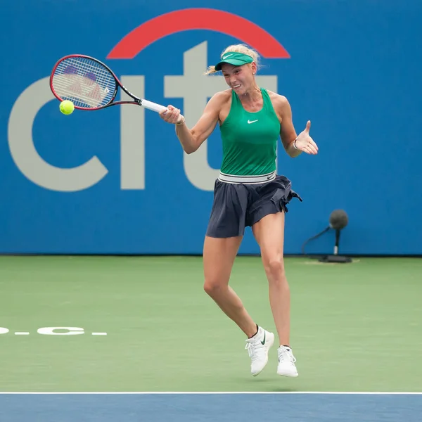 Vekic Cro 2018 日ワシントン でのシティ オープン テニス トーナメントの決勝でスベトラーナ クズネツォワ ロシア — ストック写真