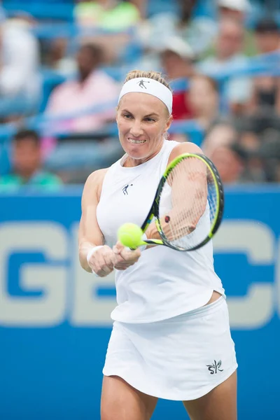 Svetlana Kuznetsova Rus Donna Vekic Cro Ağustos 2018 Yılında Washington — Stok fotoğraf