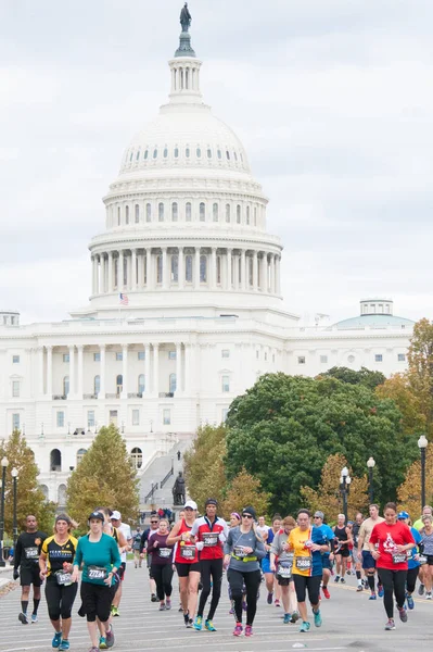 Washington Oktober Lopers Concurreren Het Marine Corps Marathon Oktober 2018 — Stockfoto