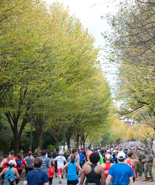 Washington Oktober Löpare Tävlar Marine Corps Marathon Oktober 2018 Washington — Stockfoto