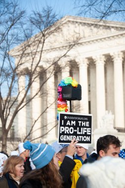 Hayatı Washington, Dc üzerinde 18 Ocak 2019 Mart ayında kürtaj karşıtı destekçileri katılmak