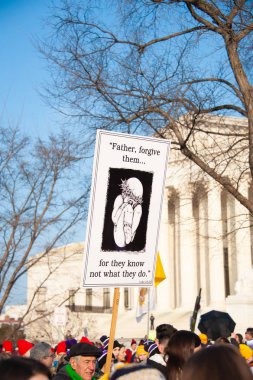 Hayatı Washington, Dc üzerinde 18 Ocak 2019 Mart ayında kürtaj karşıtı destekçileri katılmak