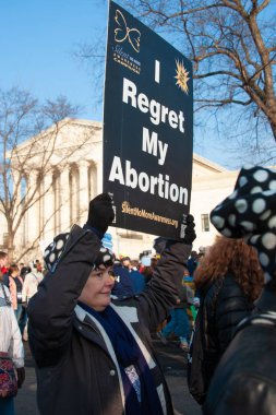 Kürtaj karşıtı destekçisi hayatı Washington, Dc üzerinde 18 Ocak 2019 Mart ayında katılır