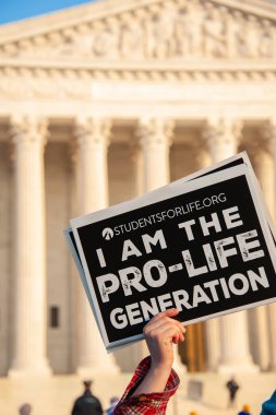 Hayatı Washington, Dc üzerinde 18 Ocak 2019 Mart Pro-Life destekçileri tarafından düzenlenen işaretleri