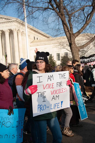 Hayatı Washington, Dc üzerinde 18 Ocak 2019 Mart ayında kürtaj karşıtı destekçileri katılmak