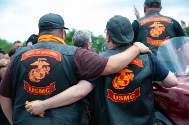 Biniciler Rolling Thunder katılmak, Abd dahil savaşların Pows ve Mias dikkat çekmek için bir motosiklet ralli, Mayıs'ta 26, 2019 Washington, Dc