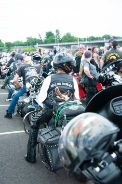 Biniciler Rolling Thunder katılmak, Abd dahil savaşların Pows ve Mias dikkat çekmek için bir motosiklet ralli, Mayıs'ta 26, 2019 Washington, Dc