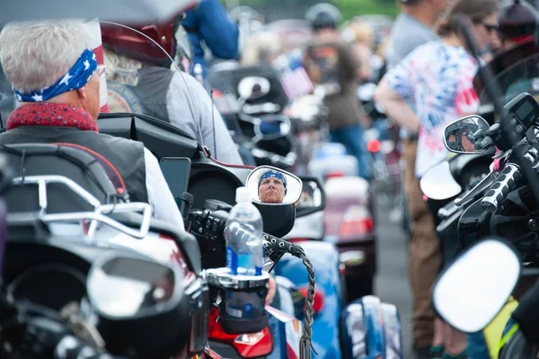 Mai 2019 Nehmen Die Fahrer Rolling Thunder Teil Einer Motorrad — Stockfoto