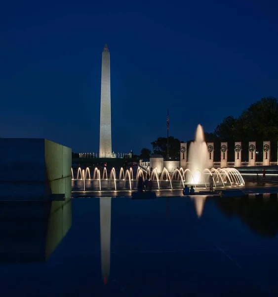 Monumento Washington Por Noche — Foto de Stock