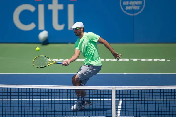 Victor Troicki Srb Spadá Thajské Synka Kwiatkowski Usa Obrázek Kvalifikační — Stock fotografie