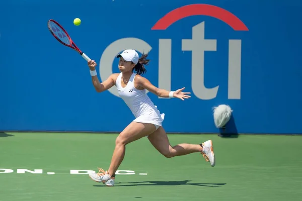 Hiroko Kuwata Jpn Trifft Der Vorschlussrunde Des Citi Open Tennisturniers — Stockfoto