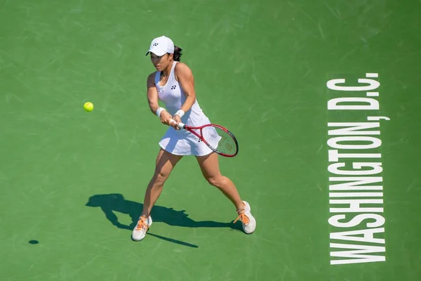 Hiroko Kuwata Jpn Cae Ante Cori Coco Gauff Foto Las —  Fotos de Stock