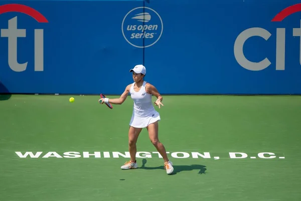 Hiroko Kuwata Jpn Trifft Der Vorschlussrunde Des Citi Open Tennisturniers — Stockfoto