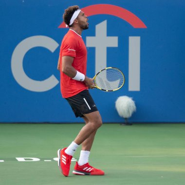 Jo-Wilfried Tsonga (FRA) Temmuz 'da Citi Açık Tenis Turnuvası 29, 2019 Washington DC içinde