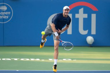 Brayden schnur (can) Temmuz 'da Citi Açık Tenis Turnuvası 29, 2019 Washington DC içinde