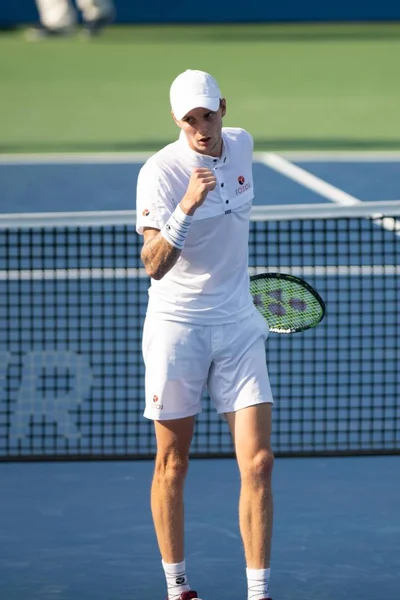 Alexander Bublik Rus Turnieju Tenisowym Citi Open Dniu Lipca 2019 — Zdjęcie stockowe