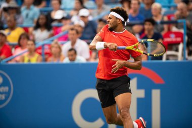 Jo-Wilfried Tsonga (Fra) 30 Temmuz 2019 tarihinde Washington Dc'de düzenlenen Citi Open tenis turnuvasında