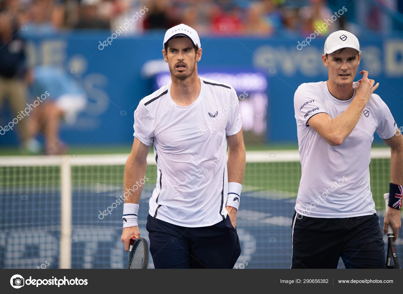 Andy Murray Jamie Murray Gbr Defeat Nicolas Mahut Edouard Roger Stock Editorial Photo C Renaschild 290656382