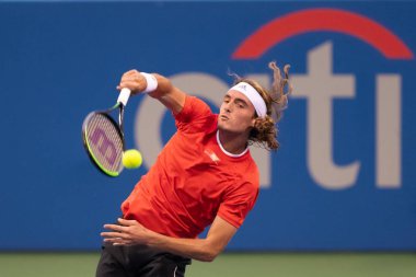 Stefanos Tsitsipas (Gre) 31 Temmuz 2019 tarihinde Washington Dc'de düzenlenen Citi Open tenis turnuvasında