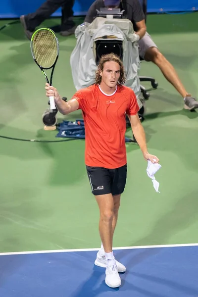 2019년 31일 워싱턴 Dc에서 테니스 토너먼트에서 스테파노스 치시파스 — 스톡 사진
