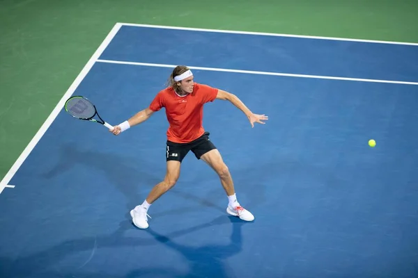 2019년 31일 워싱턴 Dc에서 테니스 토너먼트에서 스테파노스 치시파스 — 스톡 사진