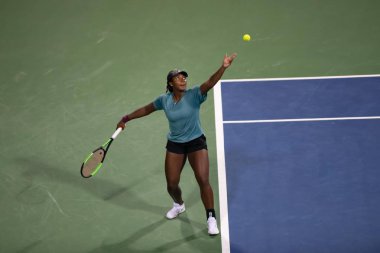 Hailey Baptiste (ABD) 31 Temmuz 2019 tarihinde Washington Dc'de düzenlenen Citi Open tenis turnuvasında