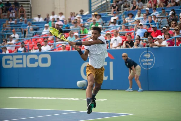 费利克斯 阿利西姆 出席2019年8月1日在华盛顿举行的花旗网球公开赛 — 图库照片