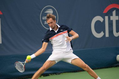 Daniil Medvedev (Rus), 1 Ağustos 2019'da Washington Dc'de düzenlenen Citi Open tenis turnuvasında Frances Tiafoe'yu (ABD) yendi.