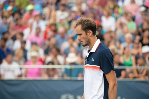 Daniil Medvedev Rus Besegrar Frances Tiafoe Usa Inte Avbildad Vid — Stockfoto