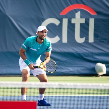 Juan Sebastian Cabal(Col) 1 Ağustos 2019'da Washington Dc'de düzenlenen Citi Open tenis turnuvasında çiftlerde oynuyor