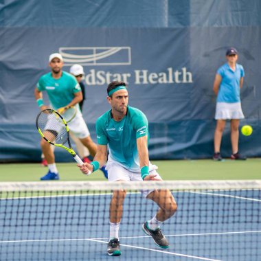 Juan Sebastian Cabal ve Robert Farah (Col) 1 Ağustos 2019'da Washington Dc'de düzenlenen Citi Open tenis turnuvasında çiftlerde oynuyorlar.