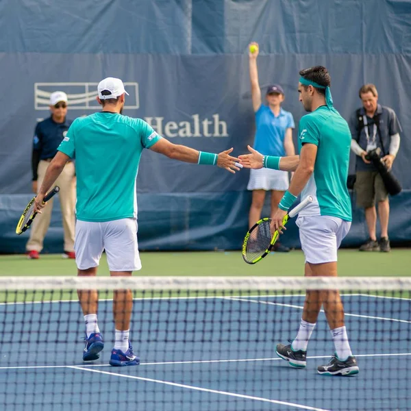 Juan Sebastian Cabal Robert Farah Col Doppio Giocano Torneo Tennis — Foto Stock